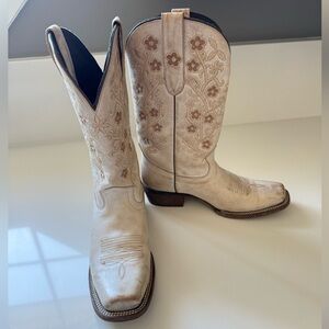 Distressed Embroidered Cowboy Boots
